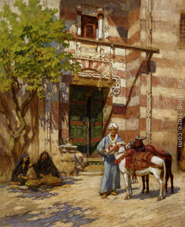 Before the Palace painting - Frederick Arthur Bridgman Before the Palace art painting